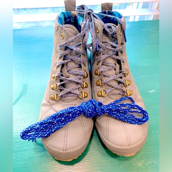 Keds Womens Scout II Water Resistant Ankle Boot Gray Size 8 with Extra laces - Picture 7 of 7